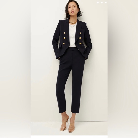 Veronica Beard Dickey Jacket Navy with Gold Buttons Size 4 - Picture 4 of 7